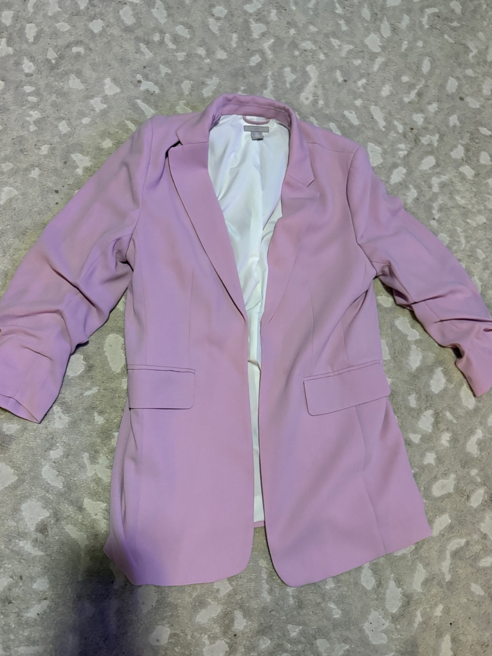 H&M Ruched Sleeve Blazer